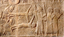 Assyrian graphic taking Israelite hostages