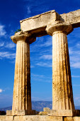 ancient pillars still standing at Corinth
