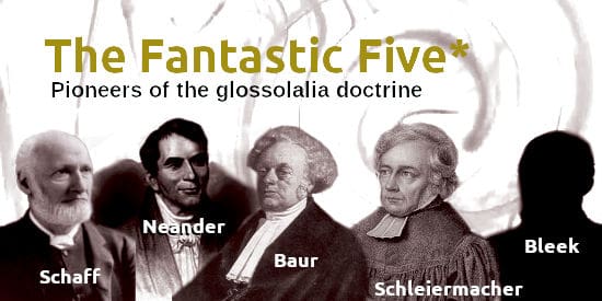 Image of the five pioneers of the glossolalia doctrine