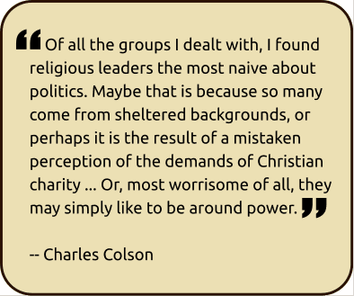 Charles Colson on Christians in politics